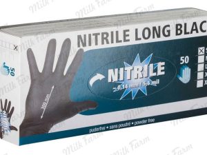 Перчатки нитриловые Long Black